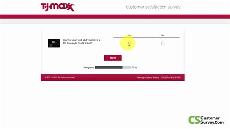 T.J.Maxx Customer Satisfaction Survey 